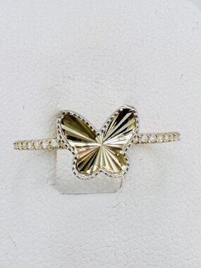 10K Gold butterfly Ring A timeless dainty and elegant butterfly